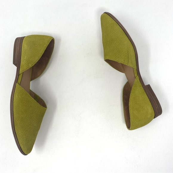 Madewell The Marisa D’Orsay Embossed Suede Flat - Size 7 - Picture 3 of 9